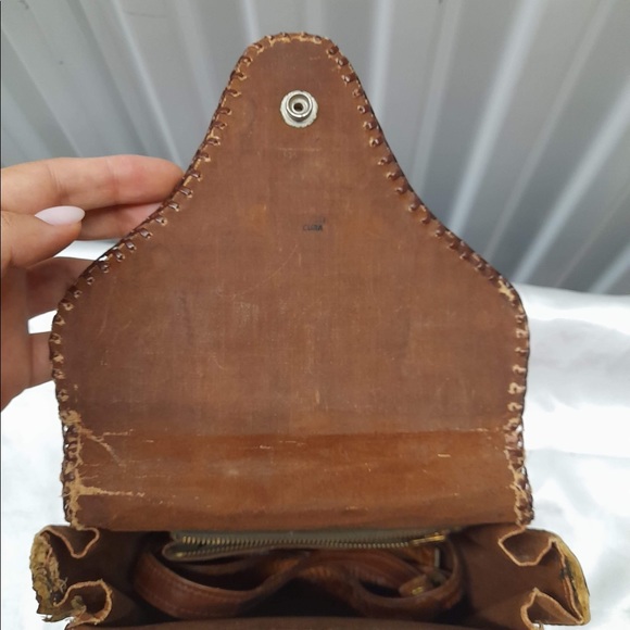 VINTAGE 70’S CROCODILE HAND MADE BAG - Picture 6 of 12